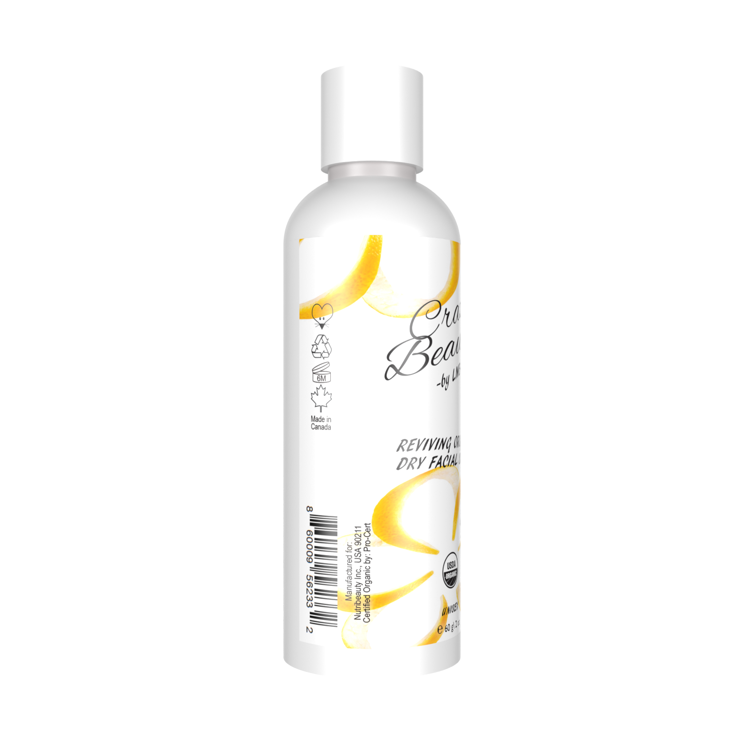 Reviving Organic Dry Facial Scrub Crazy Beauty by LMB (R)